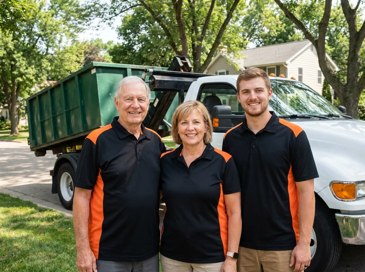 Mustang Dumpster Rental dumpster rental team in Madison, WI